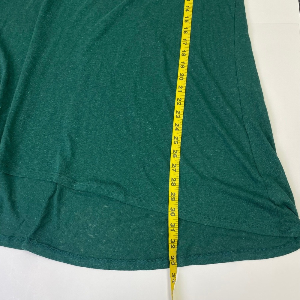 NEW Torrid Green Linen Blend Drop Shoulder Hi-Low Tunic Top 3 3X 22-24 - Picture 13 of 15